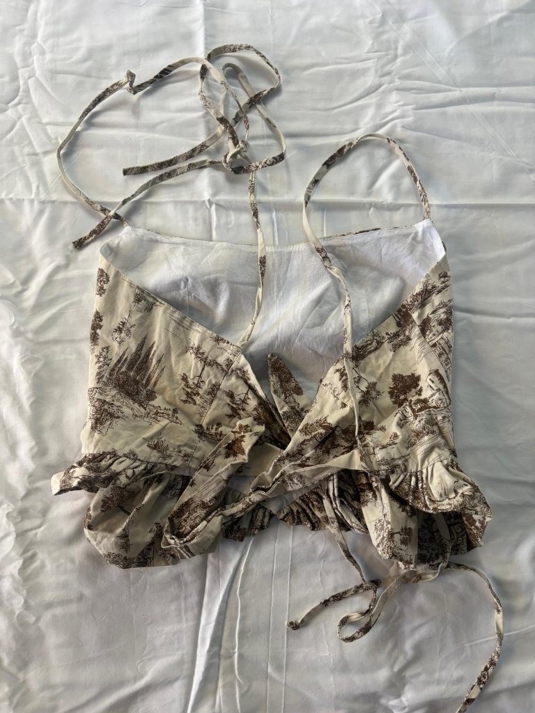 Eliza Faulkner Candy Corset Brown Toile De Jouy — image 7 of 7